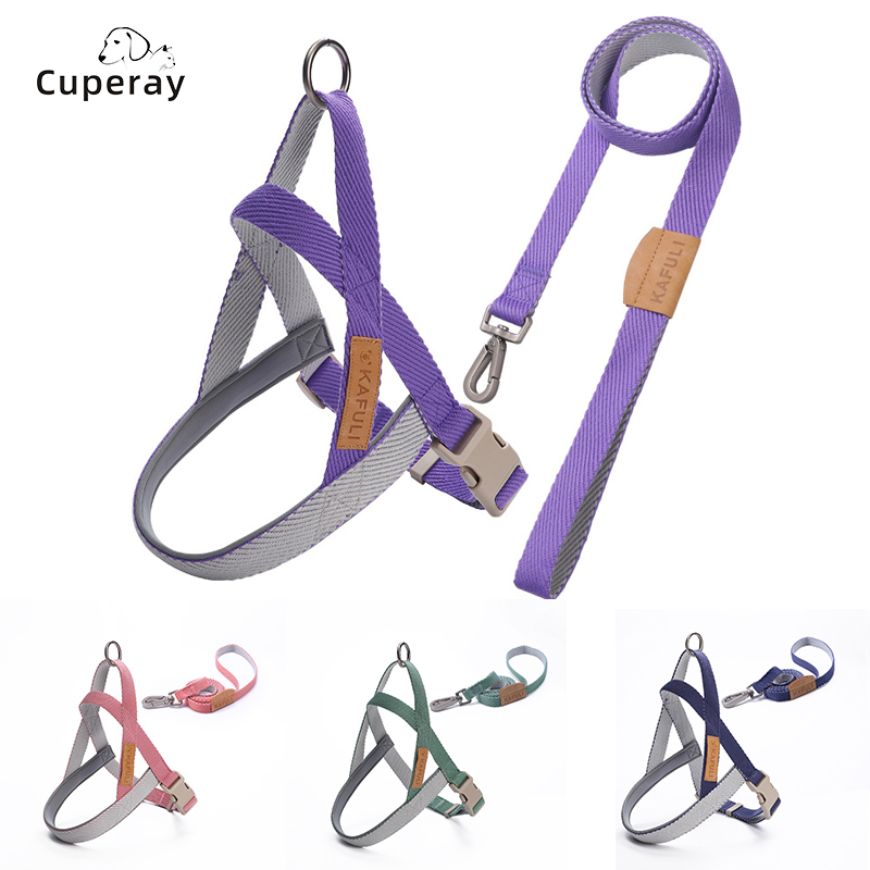 Dog Leash and Harness Set,Adjustable & Comfortable Saddle Harness with Strong Dog Walking Leash Metal Hook for Medium Large Dogs