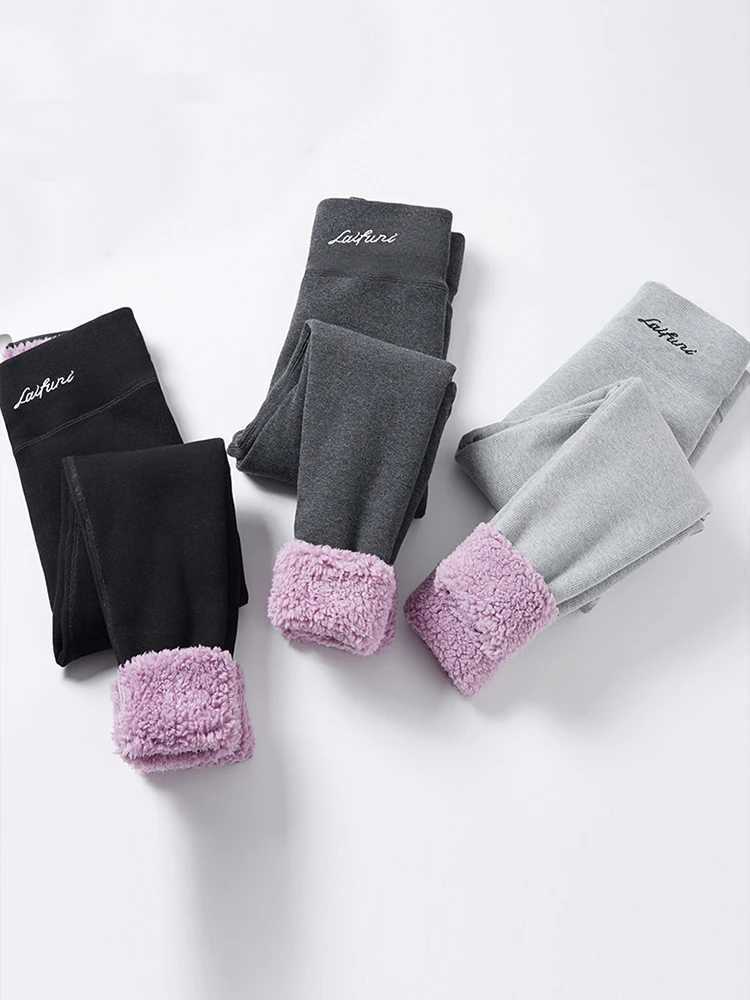 Thicken Leggings Women Threaded Slim Winter Warm Thick Legging High Waist Elastic Fleece Thermo Leggings Woman Casual TightsX240914