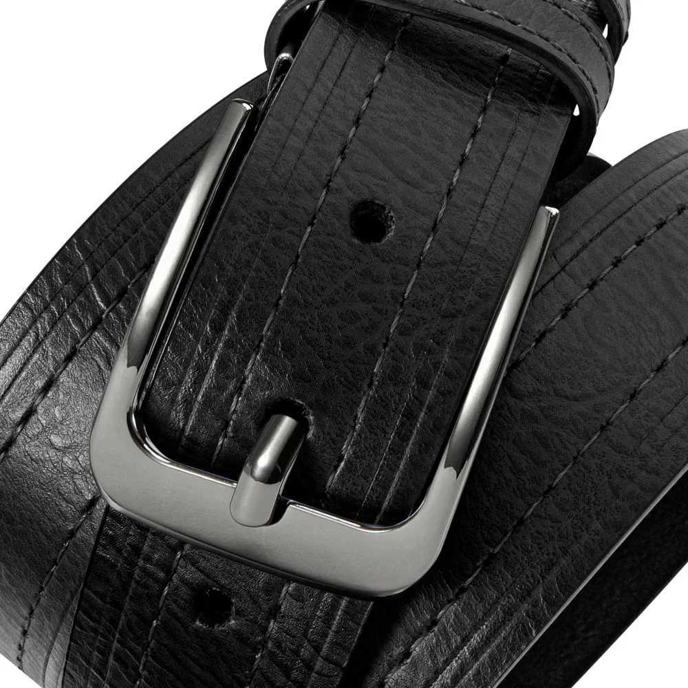 Mens Leather Fashion Classic Belt Metal Pin Buckle Casual Cowhide Mens Vintage Jeans Belts Gifts Belt for WomenX240914