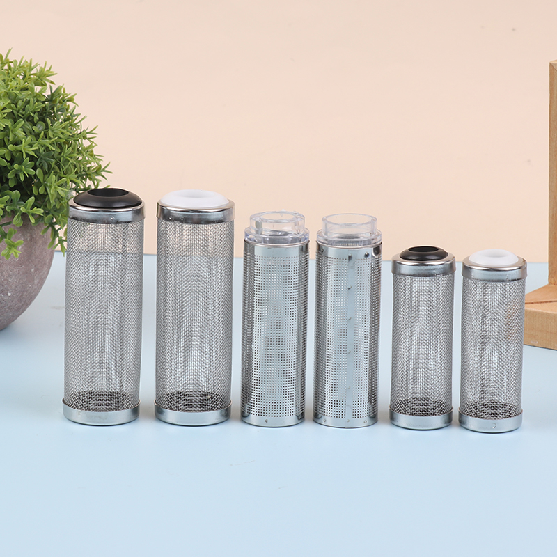 12/16MM Aquarium Stainless Steel Inlet Filter Fish Tank Water Changing Protect Fish & Shrimp Screen Cover Filtration Accessories