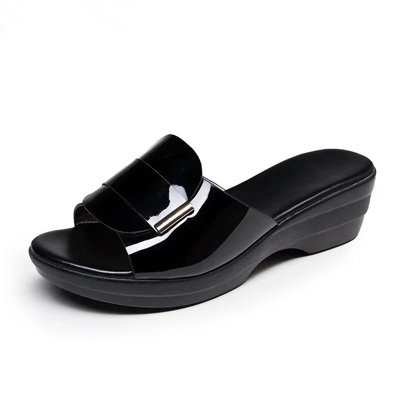 Women's Slippers Sandals Summer 4.5cm High Heels Women Shoes Woman Slippers Summer Sandals Casual Shoes women sandals