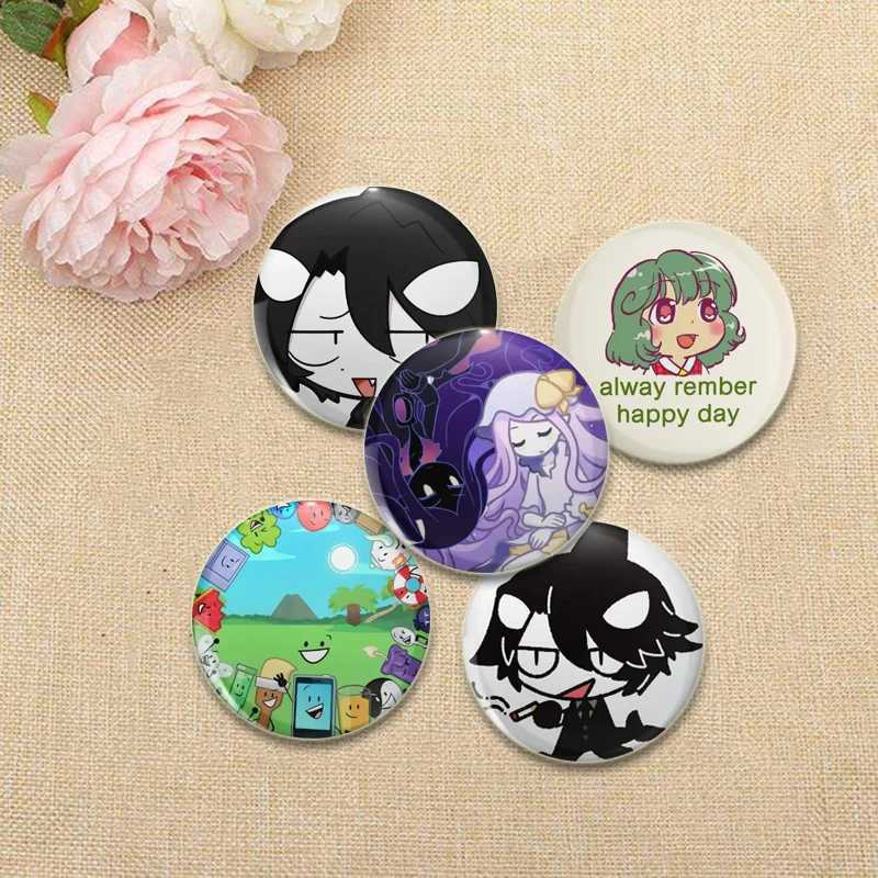 Characters in Anime Series Pins Funny Cat Raccoon Badge Interesting Cartoon Animals Brooches Backpack Clothes Gift AccessoryX240914