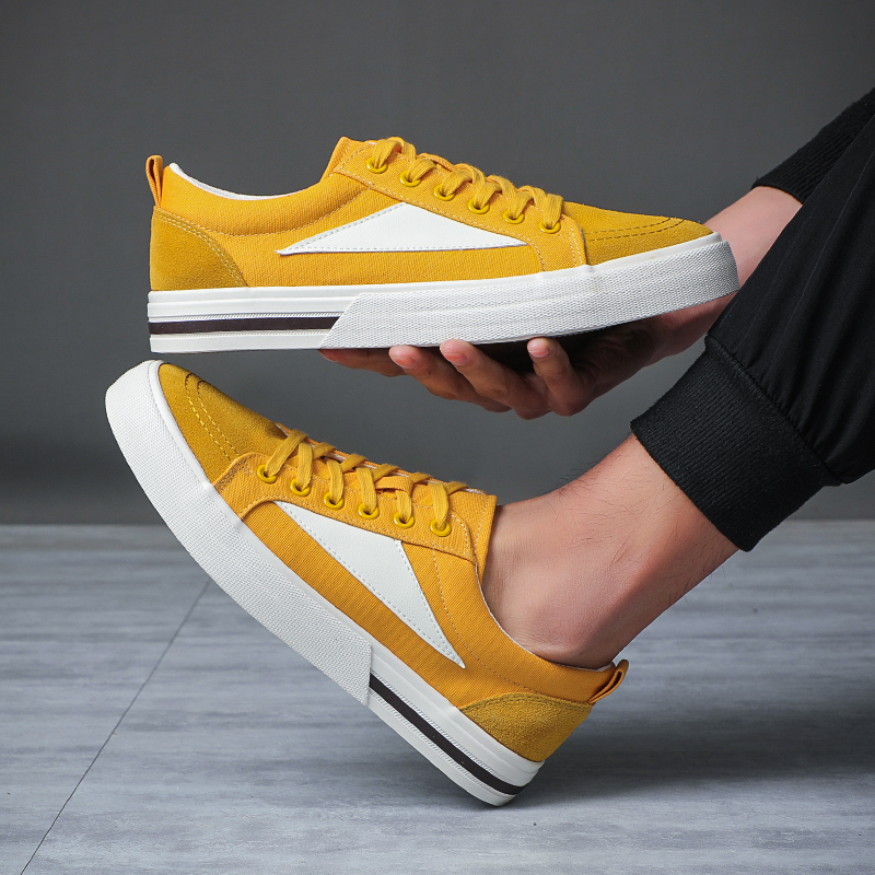 Men Luxury Casual Canvas Sneakers High Quality Skateboarding Shoes Lace Up Designer Shoes Vulcanized Sapatos Masculinos BD24009