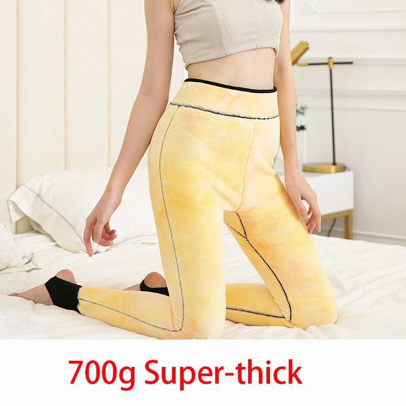 700g Super-thick Winter Warm Leggings Female Hight Stretch Solid Color Keep Warm Tights Women Wool Fleece Legging Big SizeX240914