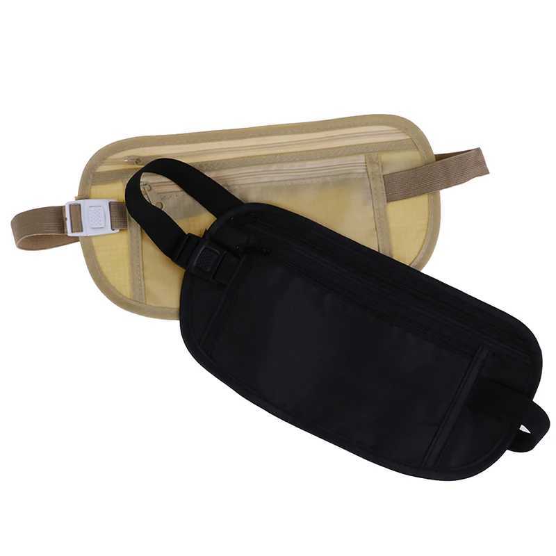 1 invisible thin travel waist bag passport waist bag hidden security wallet mens leisure bag Z250407
