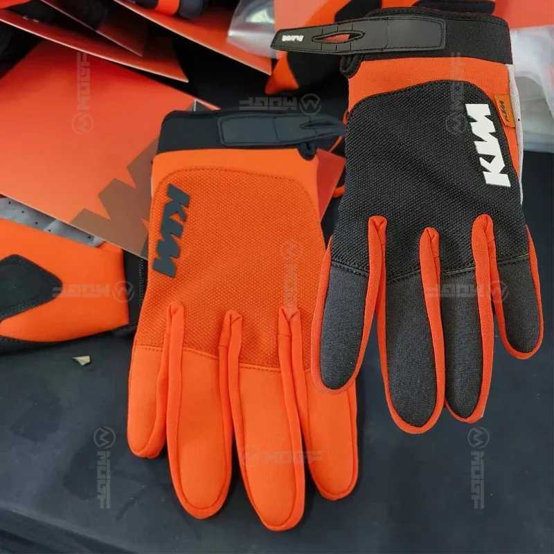 Orange Black Touch Screen Moto Motorcycle Gloves For Reday to race Mountain Bike MX ATV Gloves Motocross Cycling Gloves S-XXL Y240914