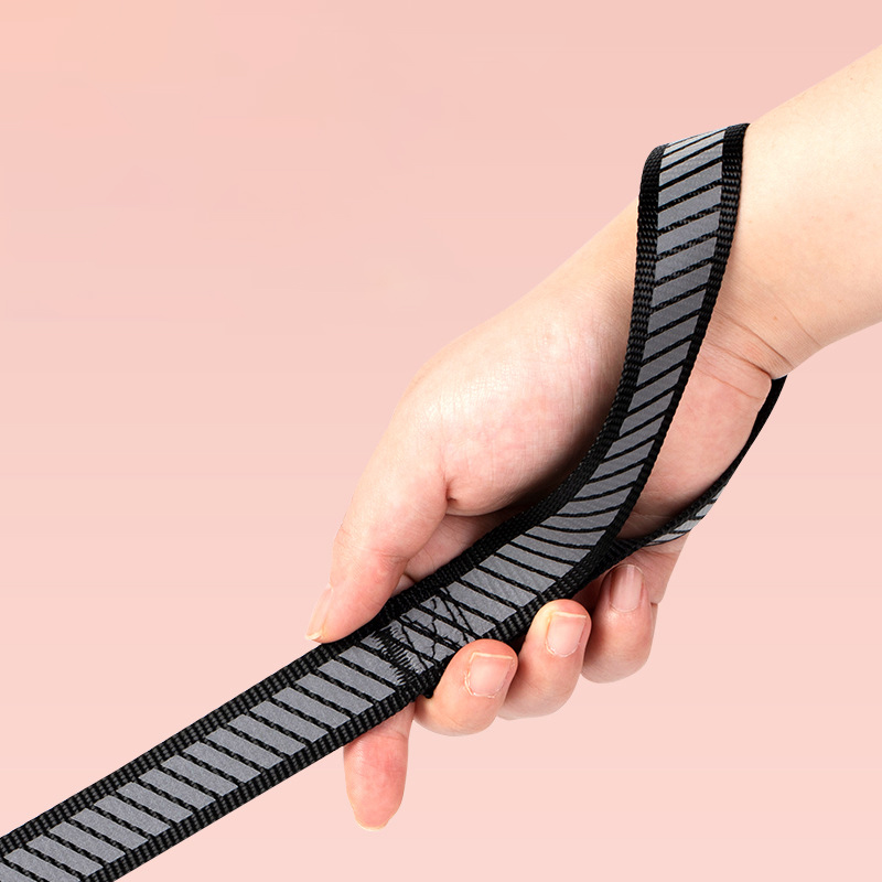 Nylon Reflective Pet Leash and Collars Set Multicolor Dog Leash Adjustable Dog Collar for Medium and Large Dogs Outdoor Training