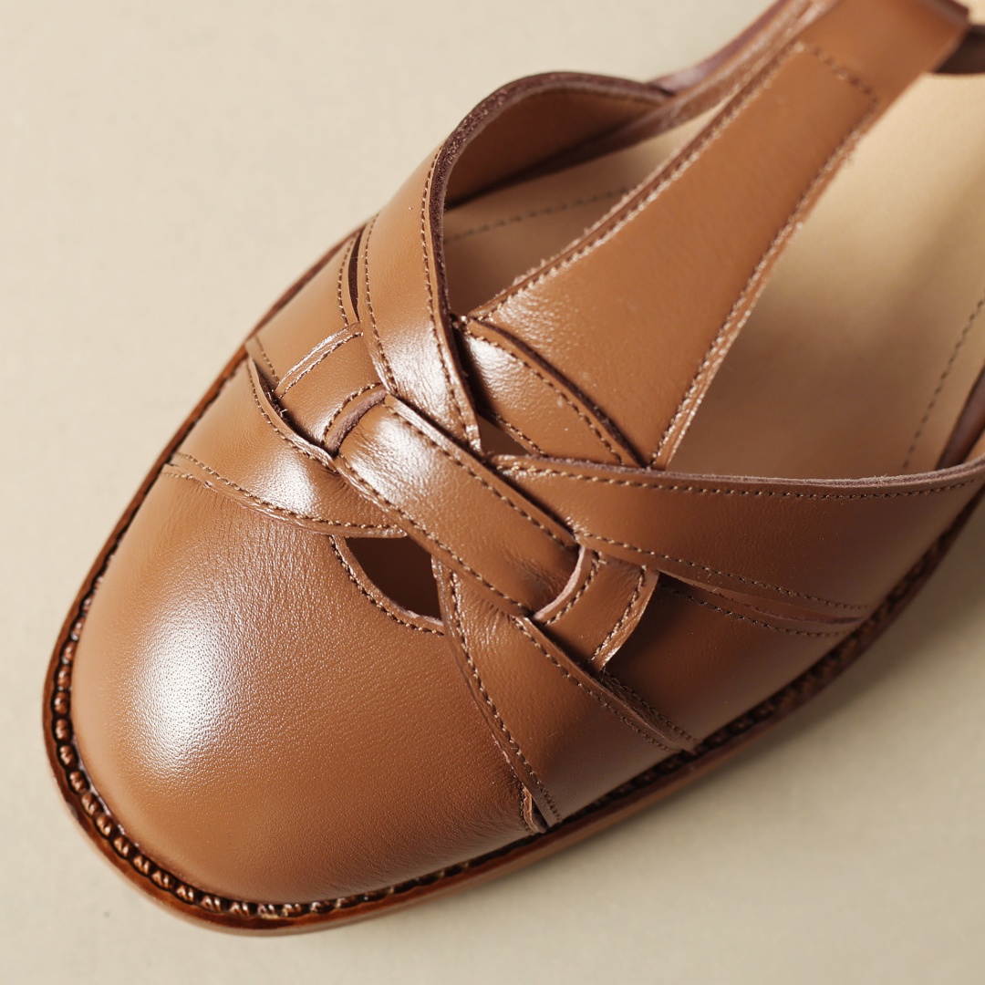 genuine Women's leather narrow band braided t-strap sandals 4cm thick med heel round toe New cage casual female summer shoes woman d152