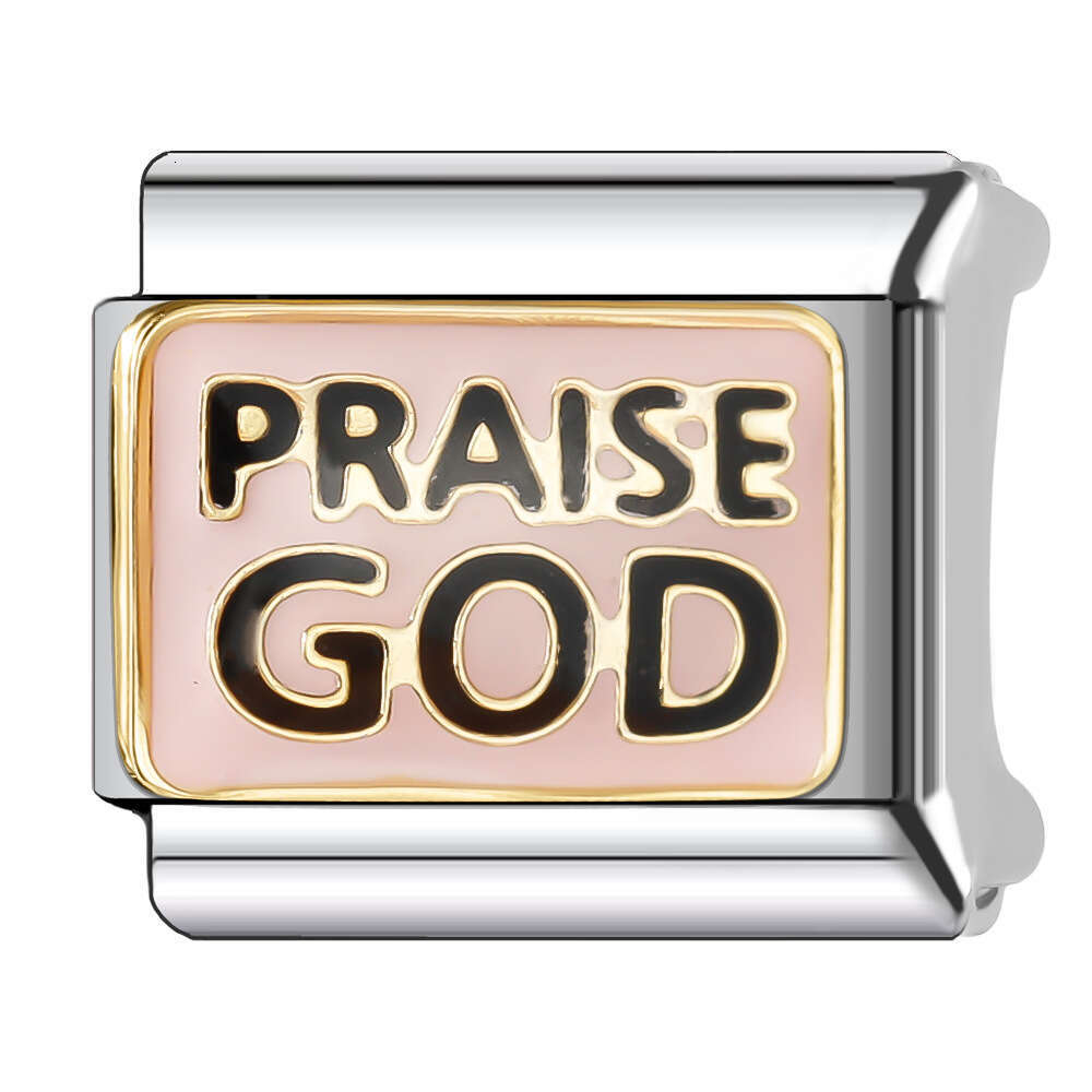 New Women's Gift I love mom Bead Italian Charms Links Bangle Beads Fit 9mm Stainless Steel Bracelet Making DIY For Women Fashion Jewelry