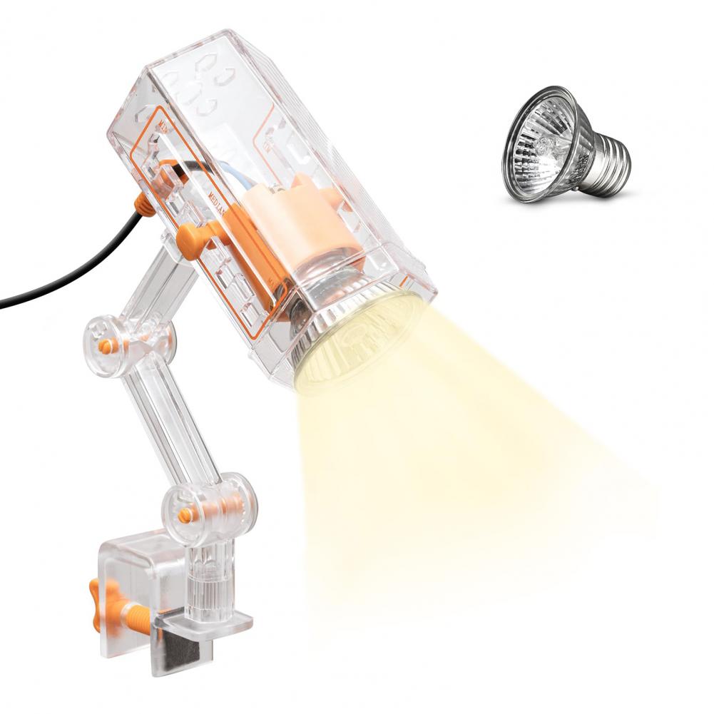 Sunlight Simulation for 360-degree Rotatable Heat Lamp with Adjustable Brightness Uva Uvb Simulation for Turtle Basking Spot