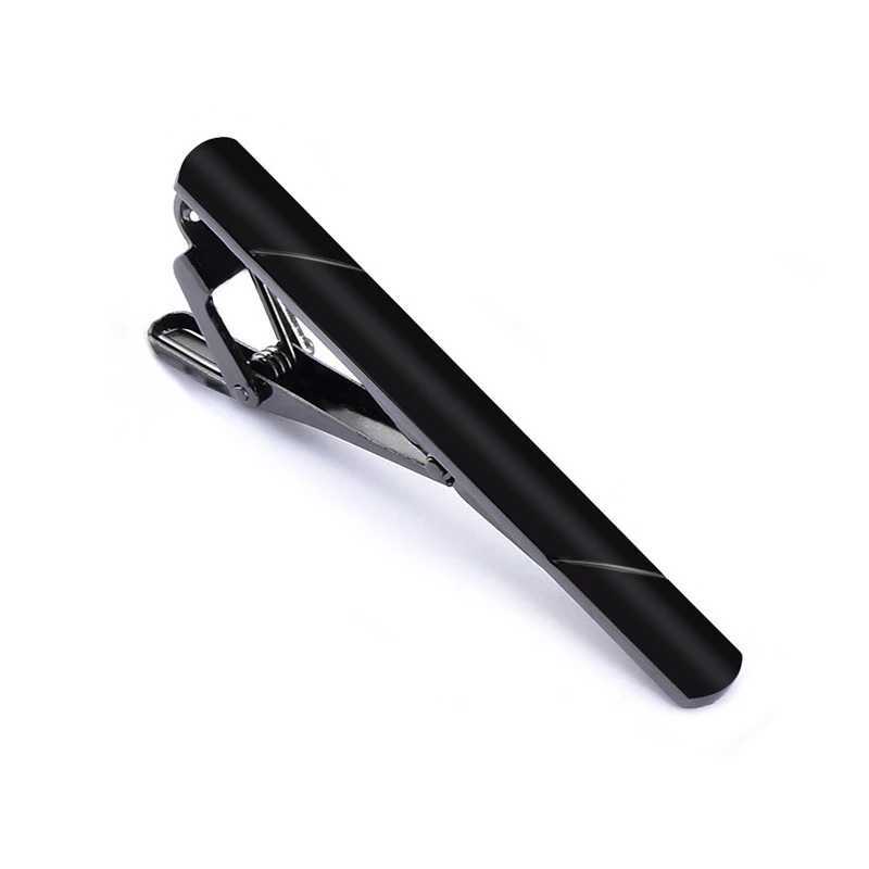 Tie Clip For Men Metal Silver Gold Simple Bar Clasp Practical Black Necktie Clasp Shirts Tie Pin Man Business Necktie AccessoryX240914