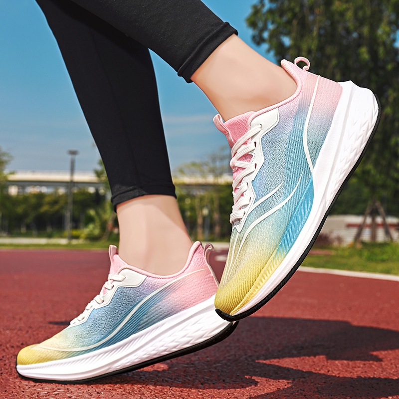 Marathon Men Sneakers Casual Mens Shoes Tennis Luxury Trainer Pink Yellow Lightweight Running Shoes For Men Tenis Masculino