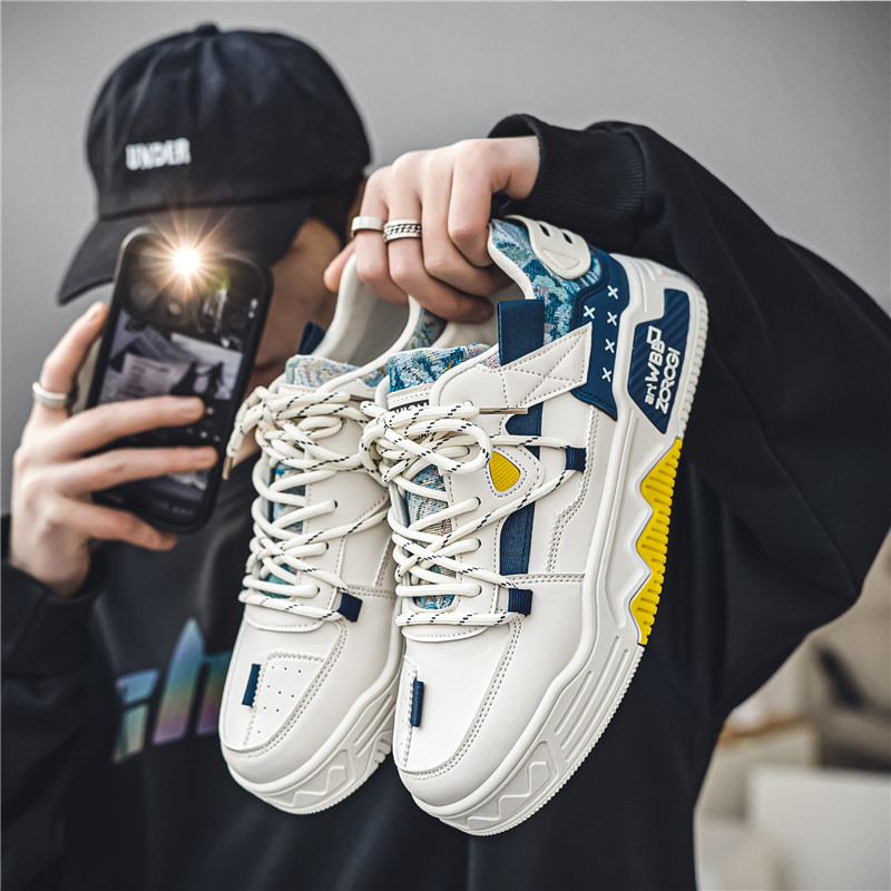 Mens 2024 Running Breathable Skateboard Shoes Chunky Comfy Soft Casual Sneakers Men Tenis Mascuo Footwear Male 0348
