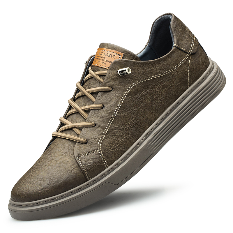 Brand Italian Black Genuine Leather Oxford Casual Lace Up Flat Sneakers Shoes for Men Big Size: 36-47