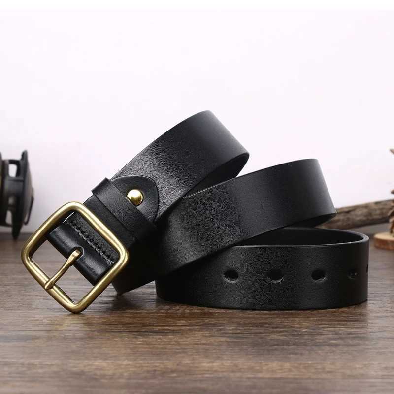 3.8cm Red Genuine Leather Belts For Mens Designer High Quality Cowboy Natural Dress Luxury Belt Lumbar Mans Studded BeltX240914