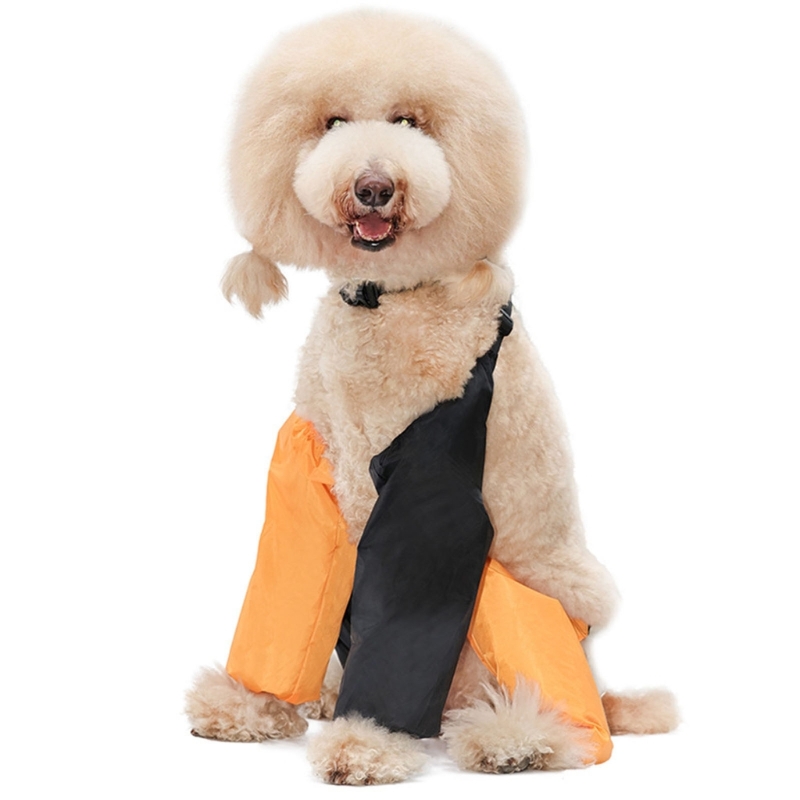 Lightweight Dogs Leggings Comfortable Dog Boot Leggings with Suspender Daily Walking Leg Covering Waterproof Leggings 40JA