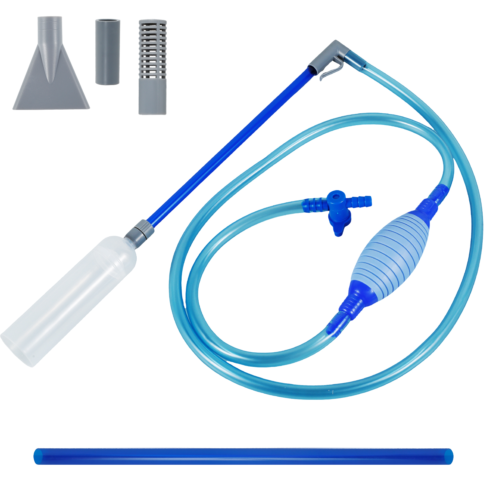 Hot Tub Vacuum Cleaner 10ft Manual Pool Vacuum Cleaner with Strong Suction Flexible Handheld Spa Vacuum Cleaner for Aquarium Tub