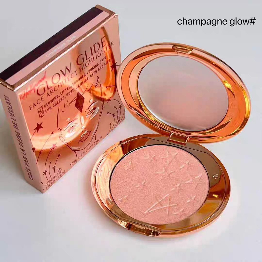 Face Highlighters HOLLYWOOD moonlit glow PEARLESCENT GLOW Champagne Glow Complexion perfecting Micro powder Airbrush Flawless Finish 7g Makeup Palette