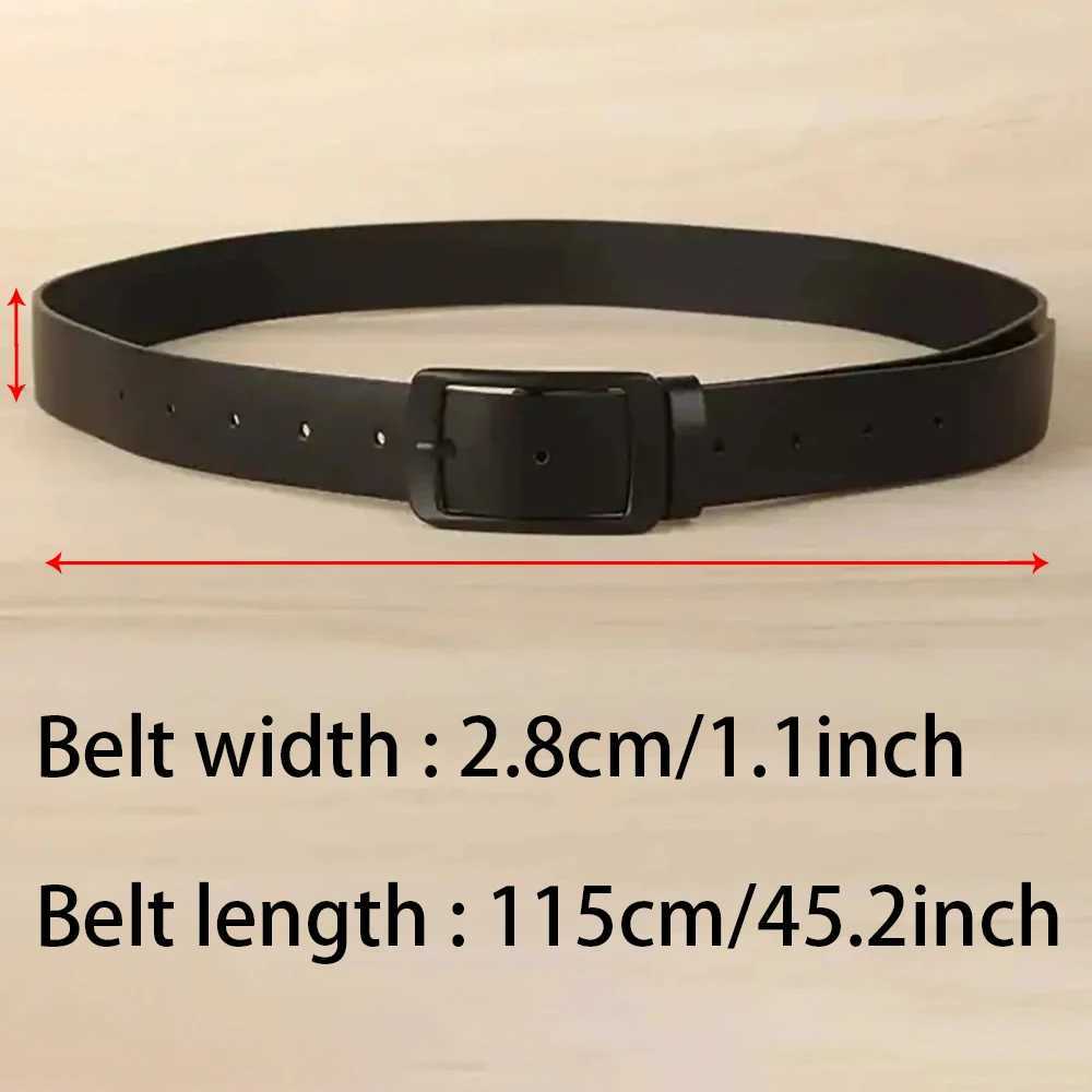 1pc Mens Belt Classic Fashion PU Leather Belt High End Authentic Fashion Metal Buckle Women Belt Paired with Jeans Belt UnisexX240914