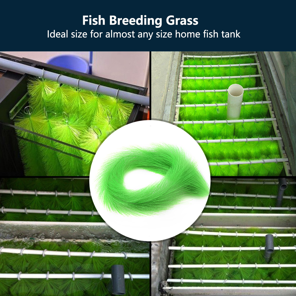 Decorative Grass for Aquarium Fish Tank, Fish Breeding, 100cm