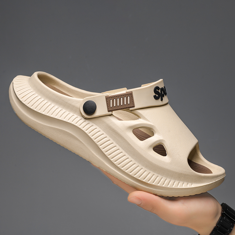 Men's Outdoor Sandals Slippers Beach Comfortable Soft Slides Beach Clogs Men Casual Shoes Garden Shoes Men Outdoor Sandals 45 46
