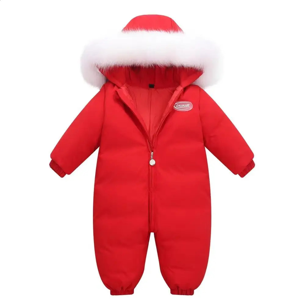Winter Overalls Baby Clothing Clothes Snowsuit 90% Duck Down Jacket for Kids Girl Coat Park for Infant Boy Snow Suit Wear 240904