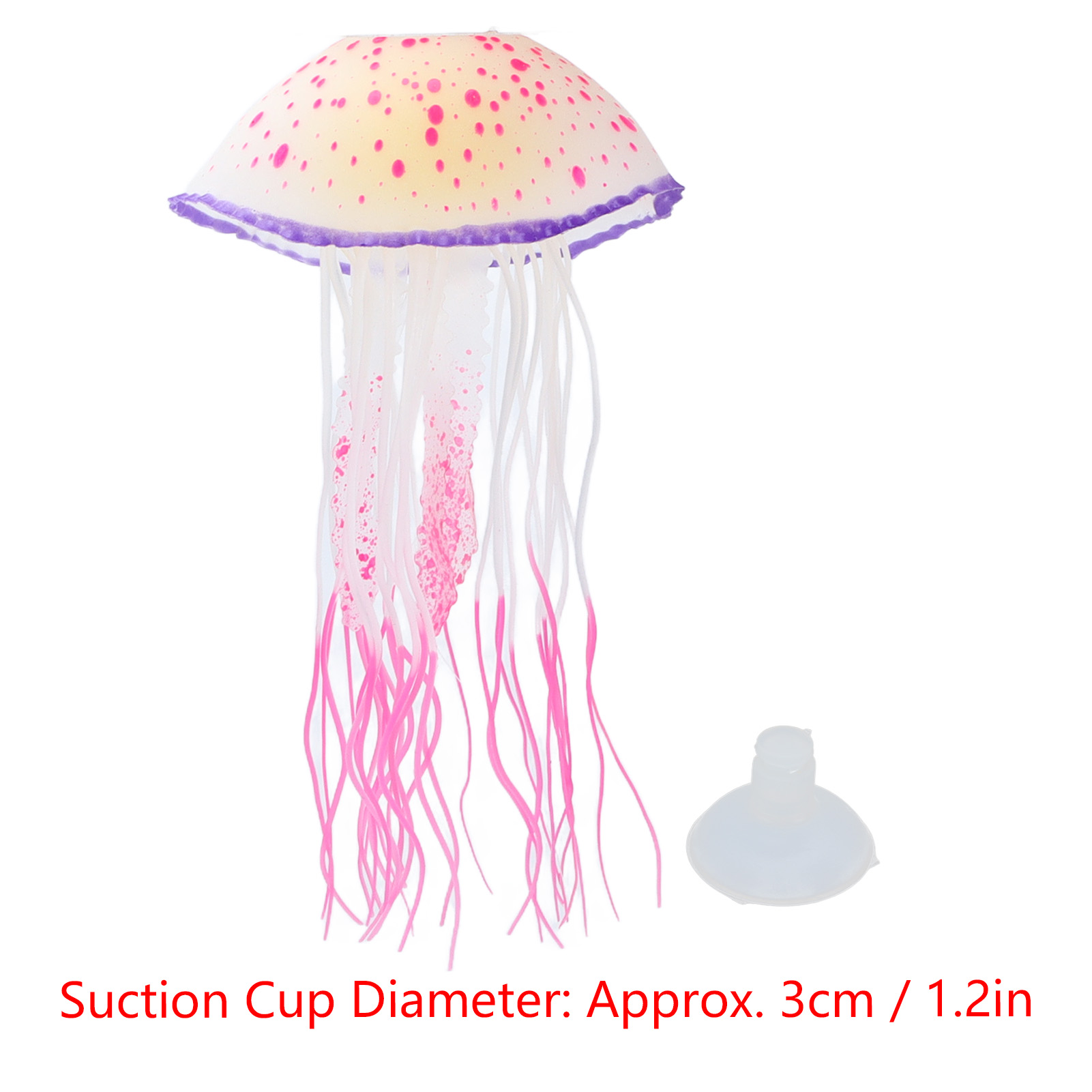 Floating Jellyfish for Aquarium and Fish Tank, Artificial Fluorescent Jellyfish Decorations