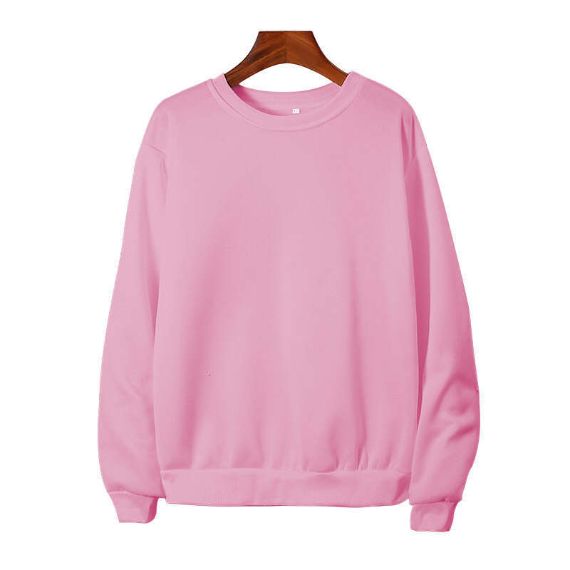 Solid color pure version autumn winter large-sized men's and women's clothing, various blank versions with plush hoodies