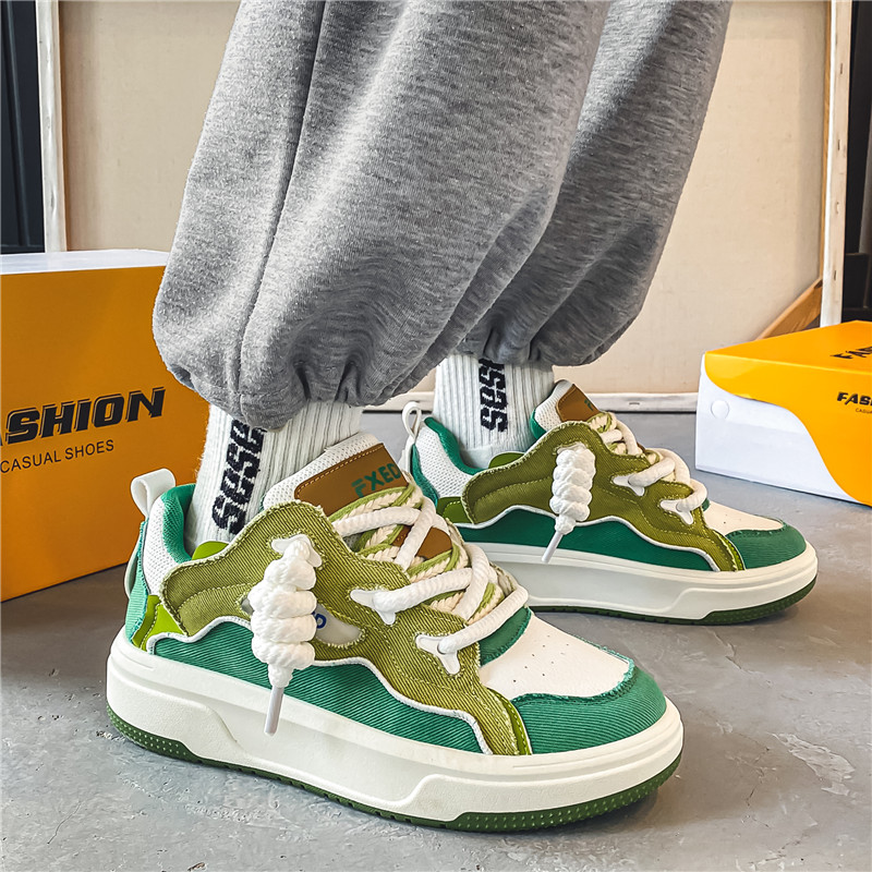 Fashion 2024Men Running Street Hiphop Skateboard Shoes Chunky Comfy Soft Casual Sneakers Men Tenis New Mascuo Footwear Male 4d2c