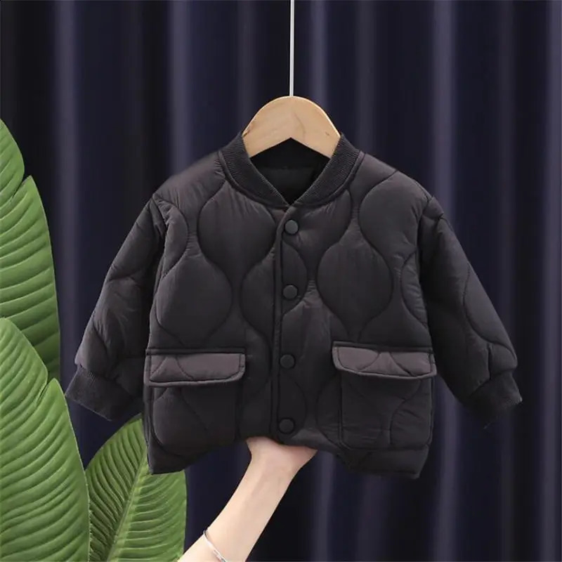 Children Parkas Winter Jacket For Girl Boys top Coat Kids Warm Thicken Velvet Hooded Baby Coats causal Outerwear 240905