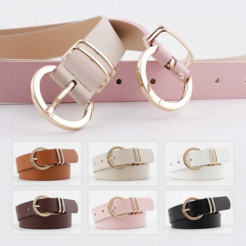 Designer High Quality Female Black Brown White Pink Wild Trouser Womens Belt Cowgirl Western Belts for Women Cintos De MujerX240914