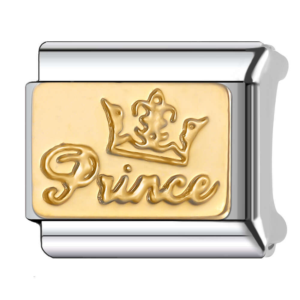 New Women's Gift happy girl and boy Bead Italian Charms Links Bangle Beads Fit 9mm Stainless Steel Bracelet Making DIY For Women Fashion Jewelry