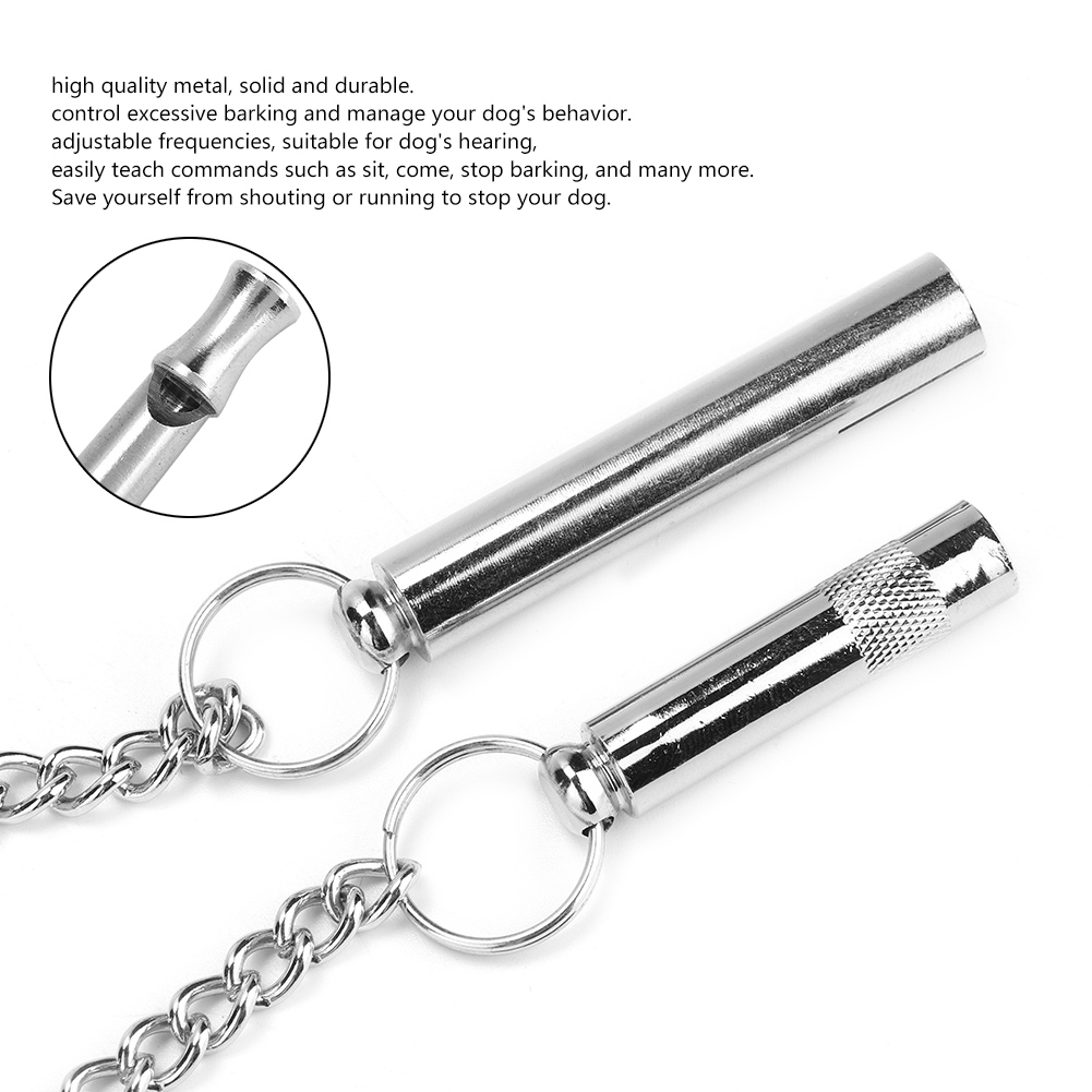 Dog Training Whistle Ultra Sonic For Barking Control Adjustable Sound Pitches
