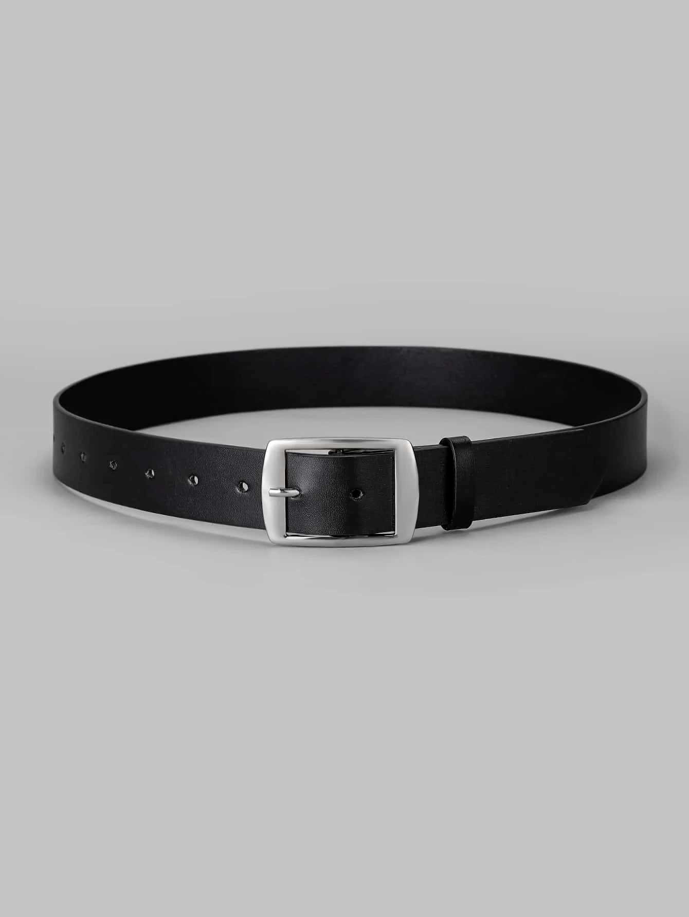 Mens Work Business Dress Casual Versatile Fashionable Pu Leather Belt with Single Prong Buckle Fashion Classic DesignsX240914