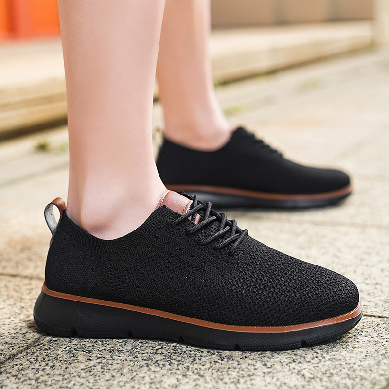 Fashion Men Casual Shoes Breathable Slip on Walking Mesh Running Sneakers Non-slip Flats Lightweight Sport Shoes Driving Loafers