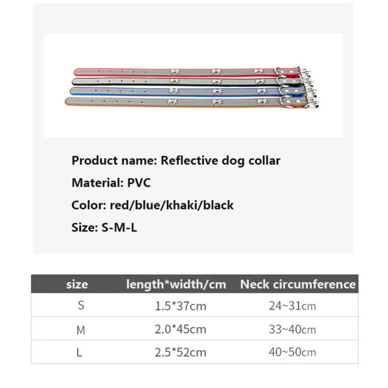 Reflective Dog Collar,Soft Microfiber Breathable Pet Collar Adjustable PVC Rivets Sturdy Metal Buckle for Small Medium Large Dog