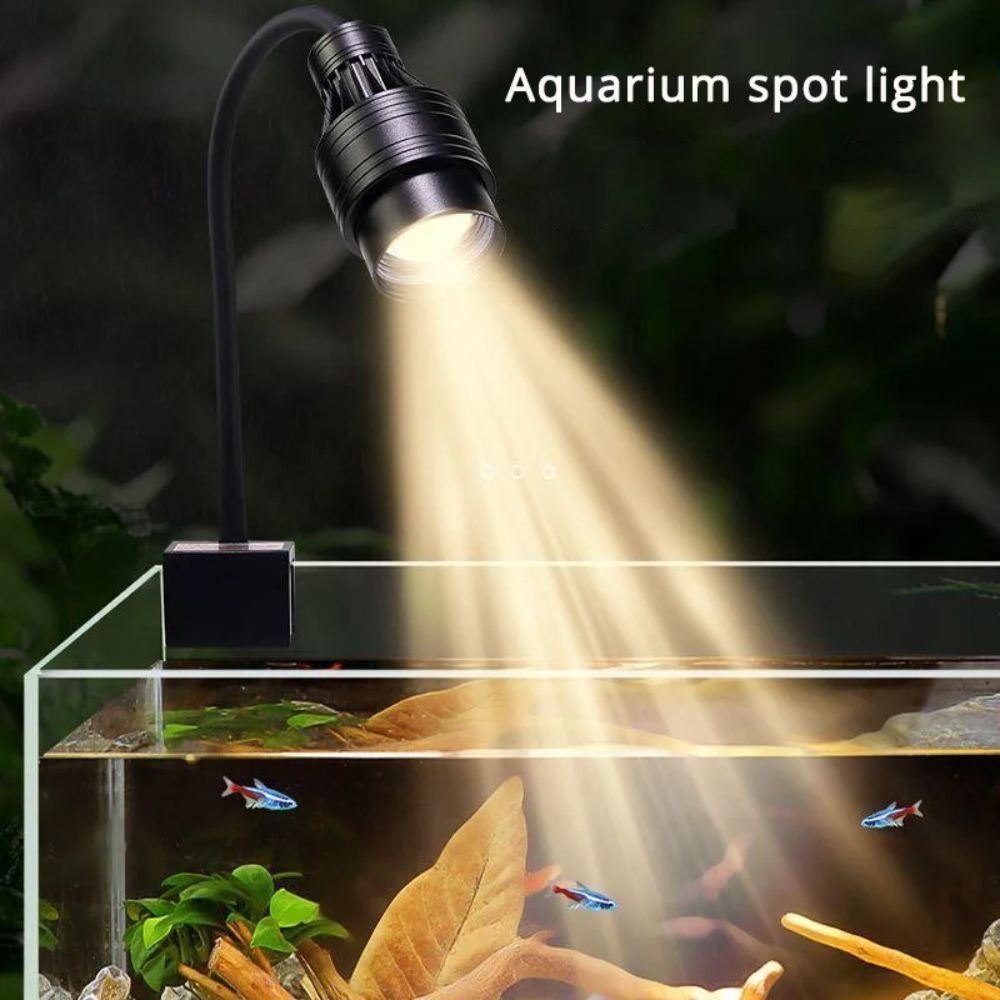 9w 12w 15w Aquarium Led Light Super Slim Adjustable Focus Aquariums Fish Tanks Spotlight Clip-on Waterproof