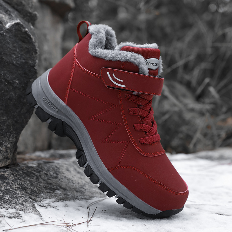 Winter Ankle Waterproof Warm Snow Boots Non-slip Hiking Men Sneaker Comfortable Couple Shoes Women
