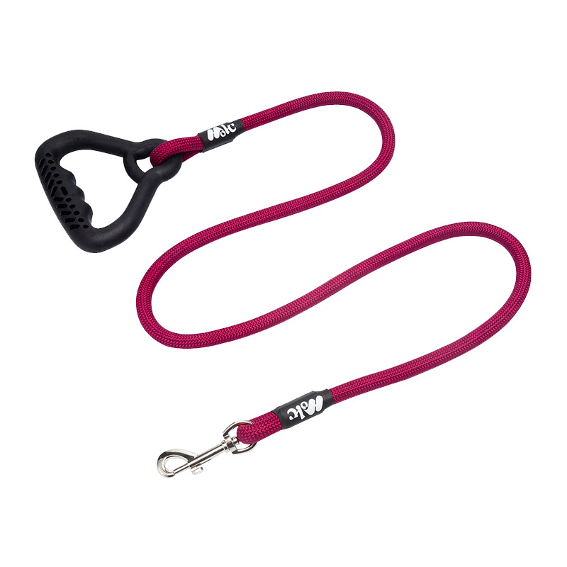 Nylon Medium and Large Dog Leash P Chain Rubber Handle Traction Belt Explosion-proof Punch Walking Dog Leash Pet Accessories