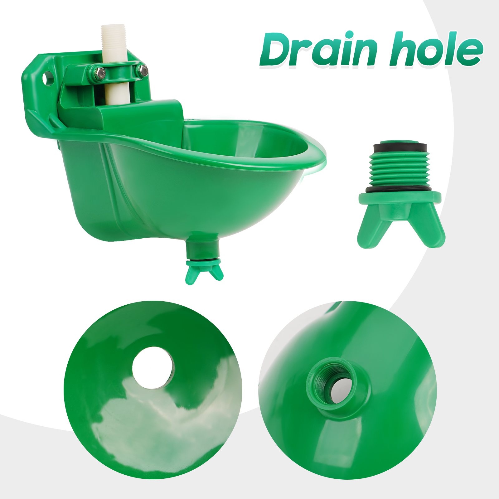Automatic Sheep Drinker Bowl With Valve Quality Water Fountain Cattle Sheep Drinker Equipment Drinking Tool