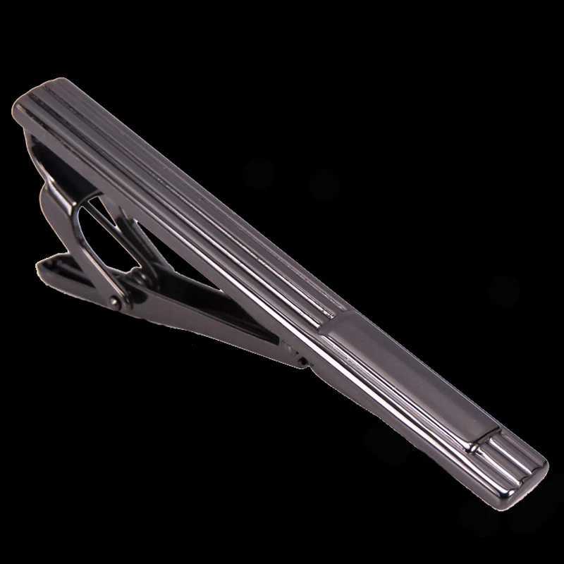 Fashion mens business formal Shirt cufflink tie clip high quality brass enamel craft exquisite pattern tie clipX240914