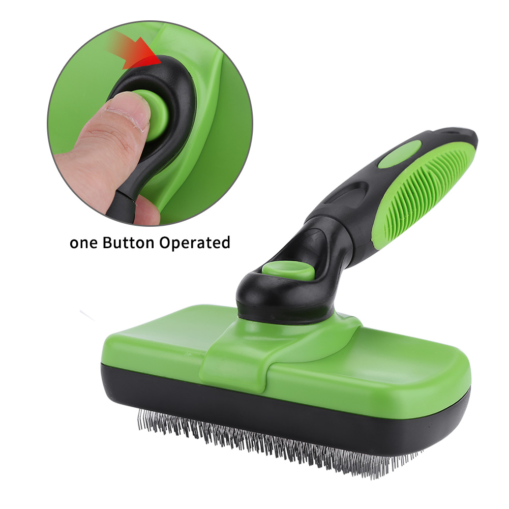 Self Cleaning Pet Slicker Brush Comb Professional Dogs Cats Hair Removal Beauty Grooming Tool