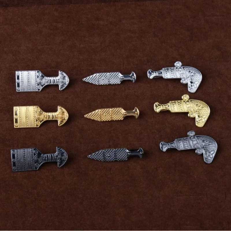 Creative Pistol Shaped Tie-clip Mens Party Performance Formal Accessories Boyfriend Gift Suit Tie Holder Business Fashion ClipX240914