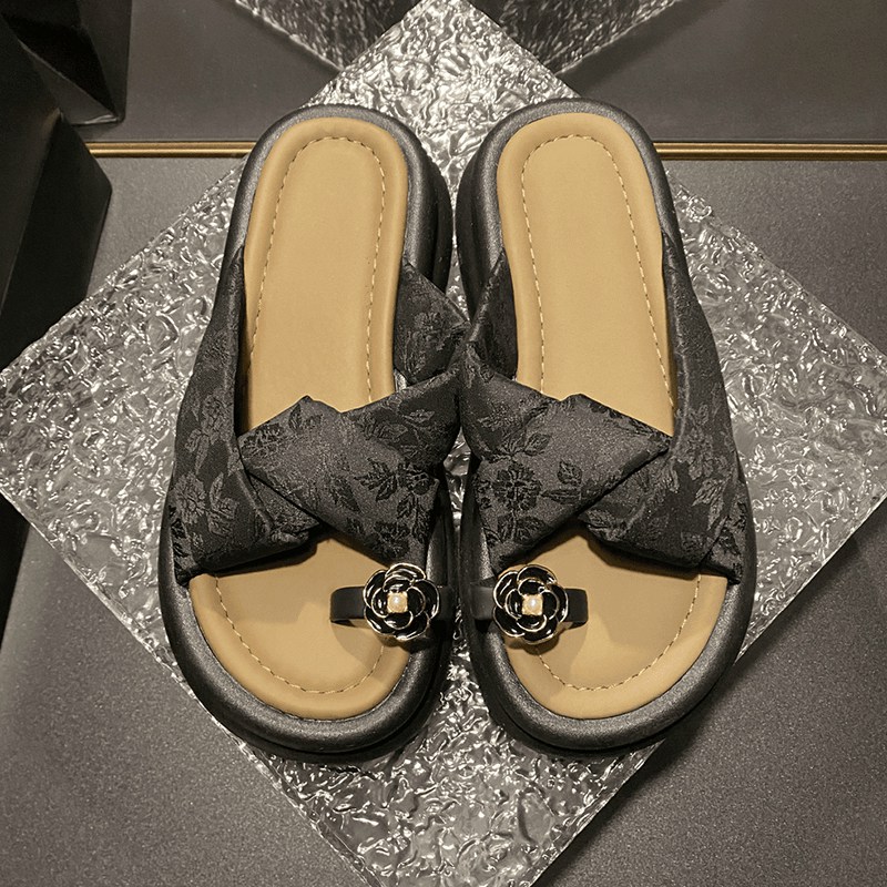 Slippers Ladies flat sandals Women Platform Shale Beach 2025 Sabot Autumn Slides Shoes Summer Clogs Woman Female Slipper dh605855
