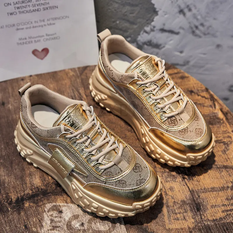 Genuine Leather Designer Platform Sports Tennis Basketball Woman Trend Flat Casual Sneaker Females Elegant Fashion Shoes Ladies