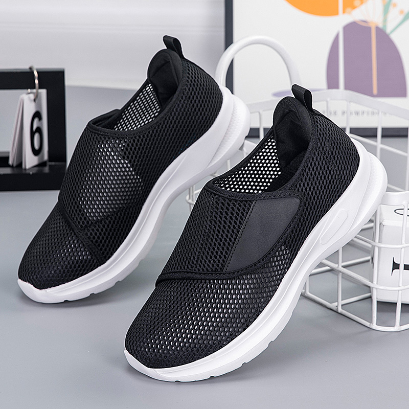 Diabetic Shoes for Women Wide Width Walking Shoes Slip-On Orthopedic Shoes for Swollen Feet Foot Pain Relief Cushion Sneakers
