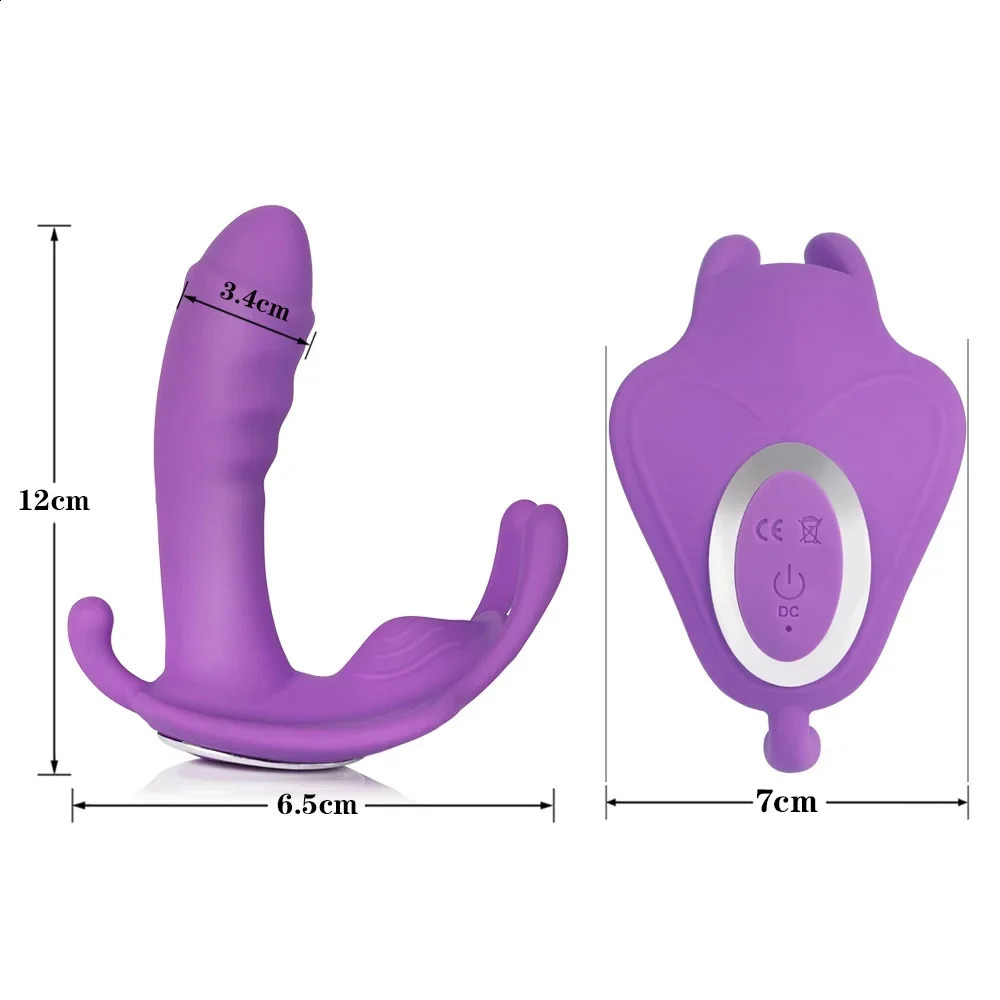 Female False Penis Butterfly Vibrator Sex Toy Application Remote Bluetooth Sexy 240914
