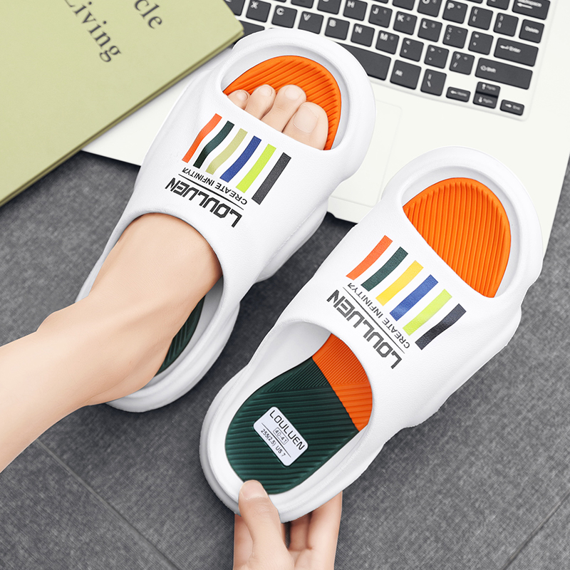 Fashion Men Slippers Indoor Outdoor Sandals Beach Soft Sole Slides Design Trend Men Casual Shoes Flip-flops Home Slippers Sandal