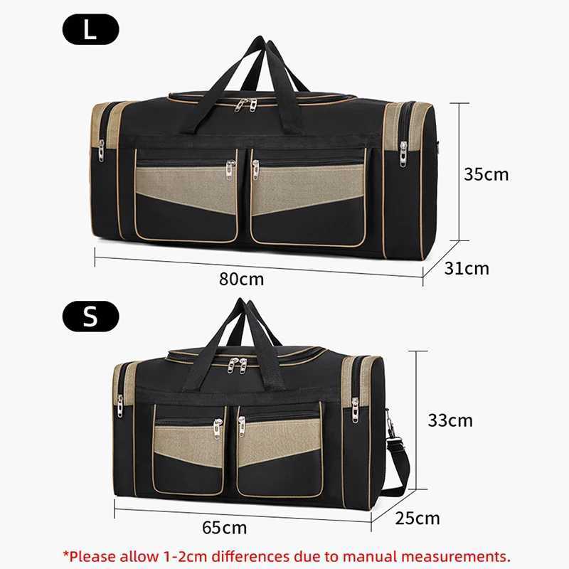 Travel Bag Large Capacity Outdoor Sports Fitness Handbag Business Training Shoulder Men Women Duffel Luggage Storage Bags Y68a 240914