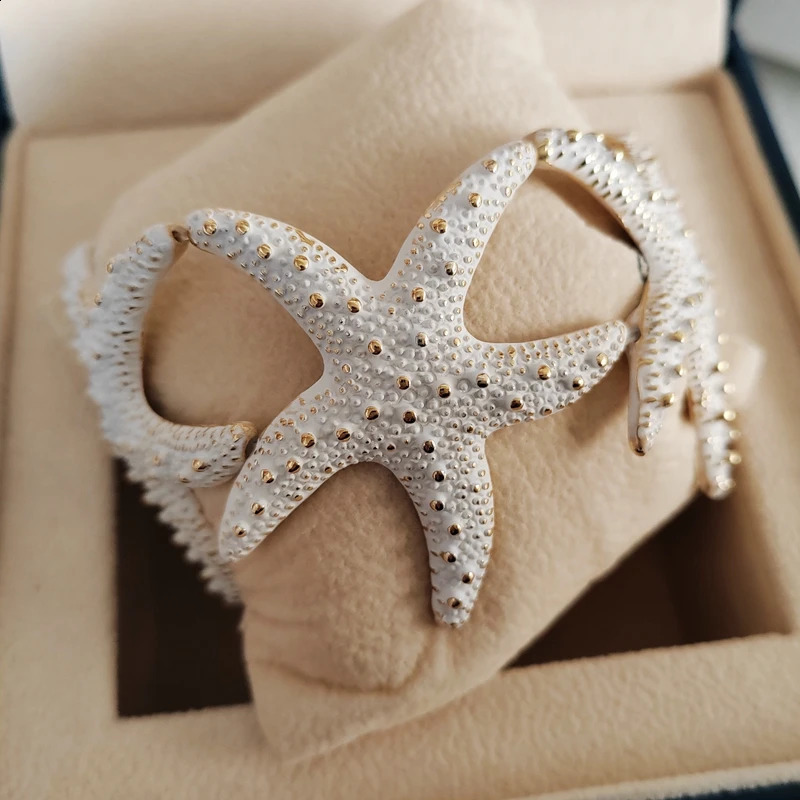 Trendy Starfish Flower Elastic Pearl Bracelet Bangle Jewelry For Women Party Gift 240914